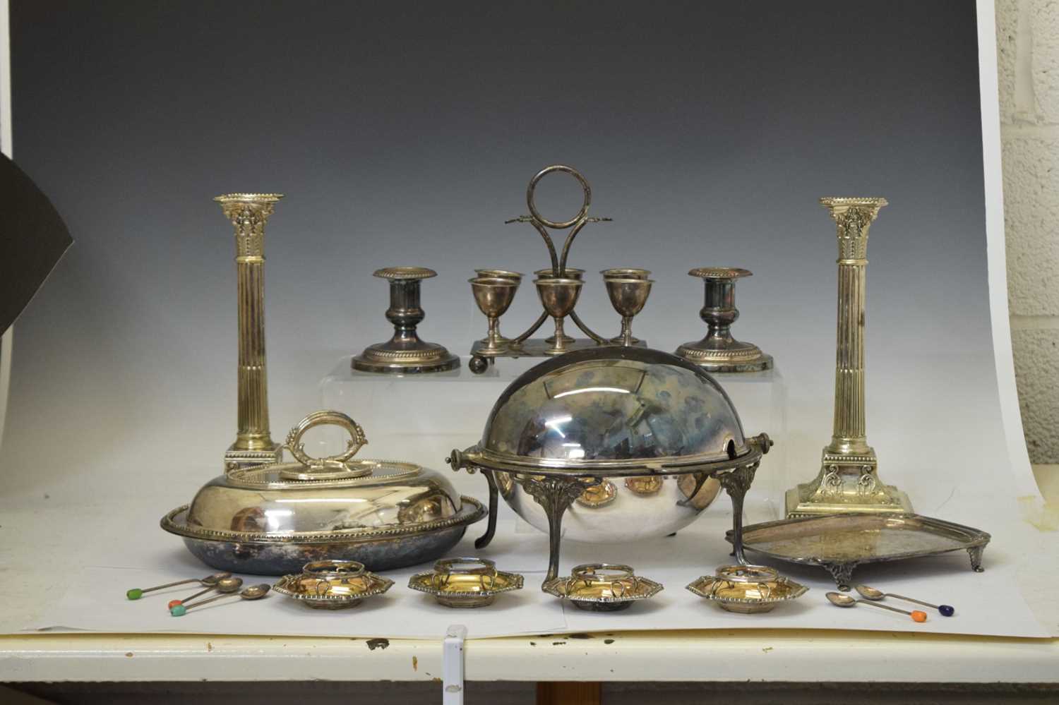 Assorted antique plated wares - Image 2 of 14