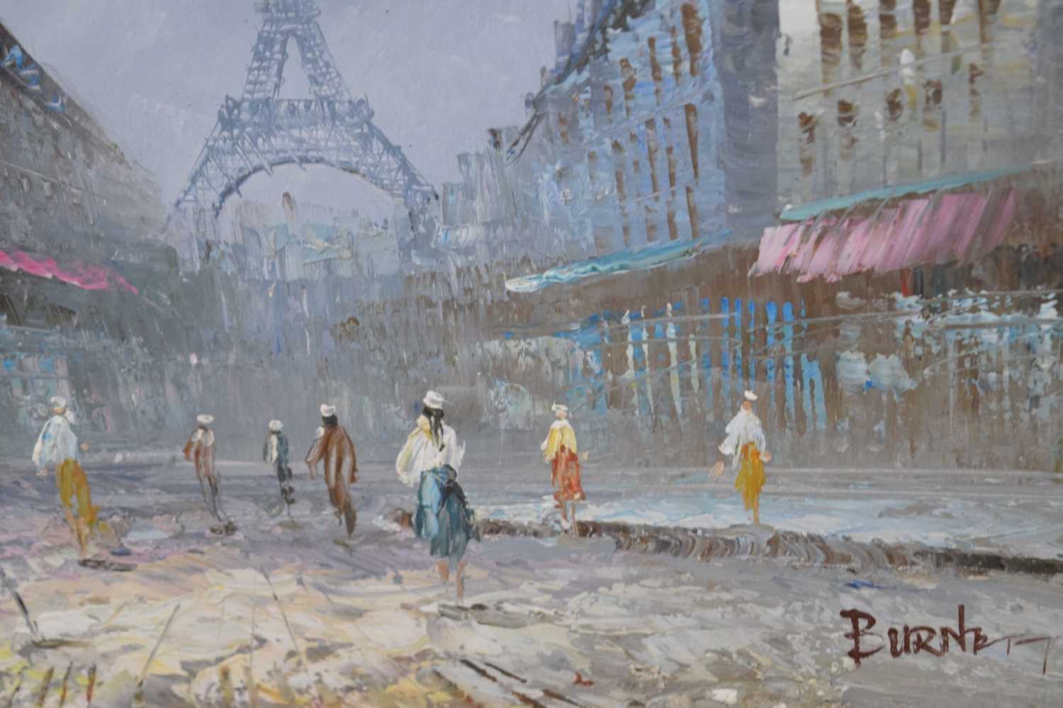 'Burnett' - Oil on canvas - Eiffel Tower - Image 4 of 9