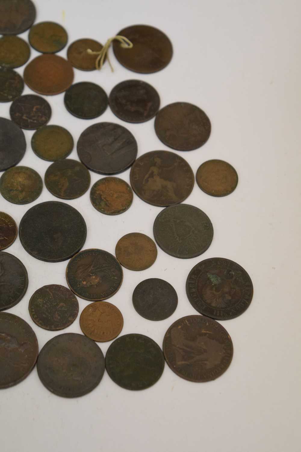 Quantity of copper coinage to include George III 'Cartwheel' pennies and twopennies, etc - Image 6 of 6