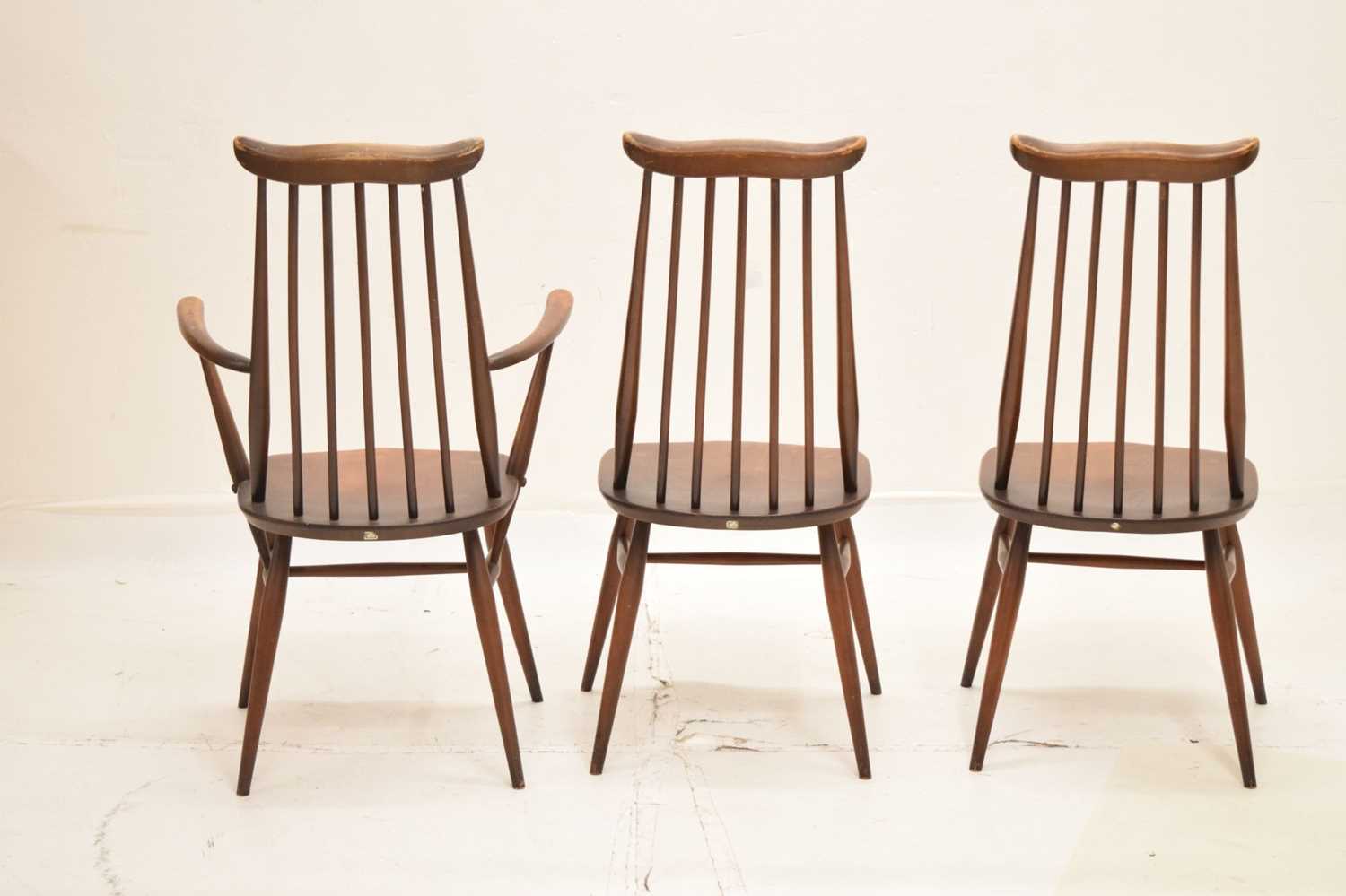 Ercol - set of six Goldsmith Windsor stick back dining chairs - Image 19 of 20