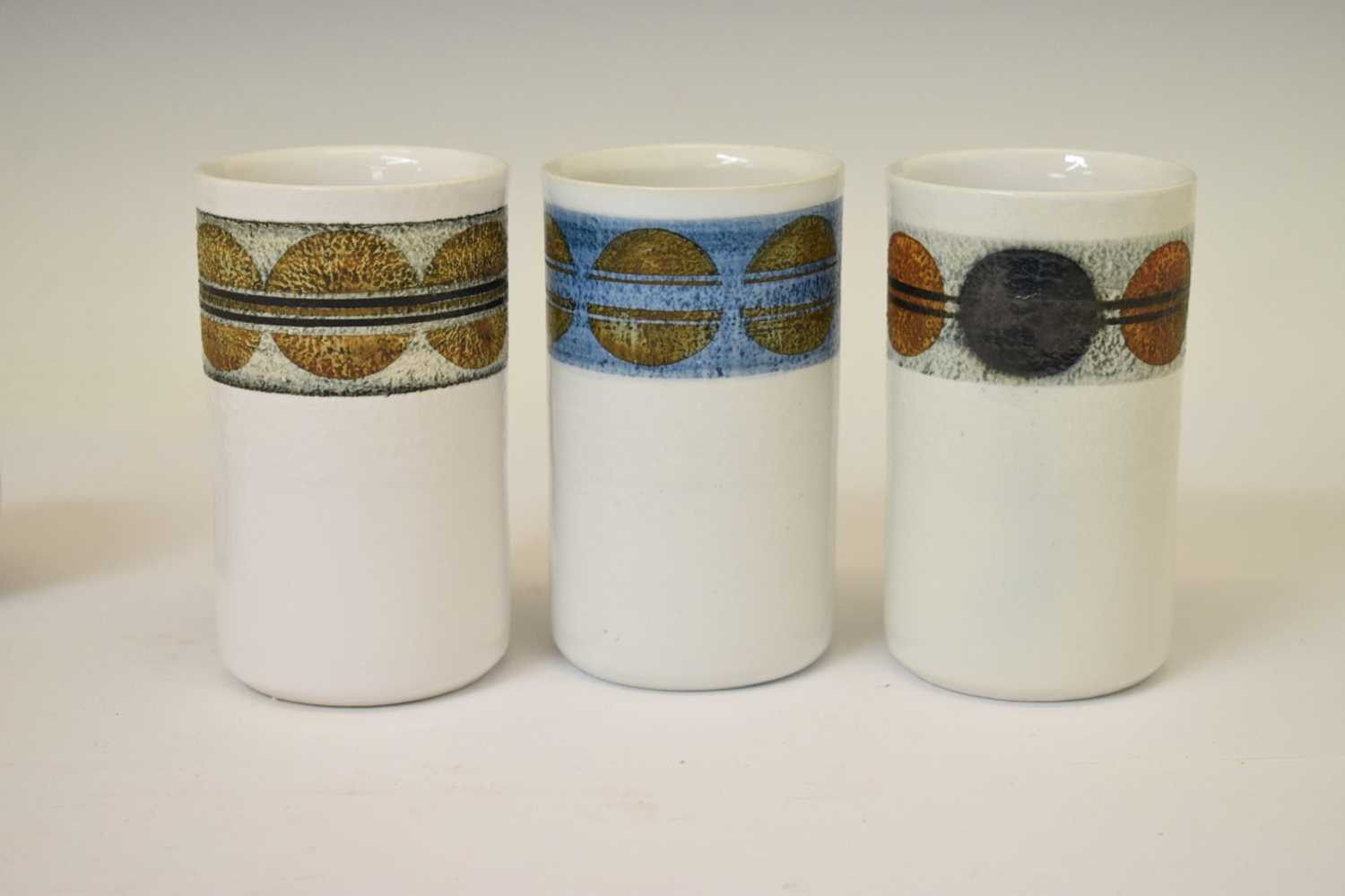 Set of six Troika pottery mugs - Image 7 of 10