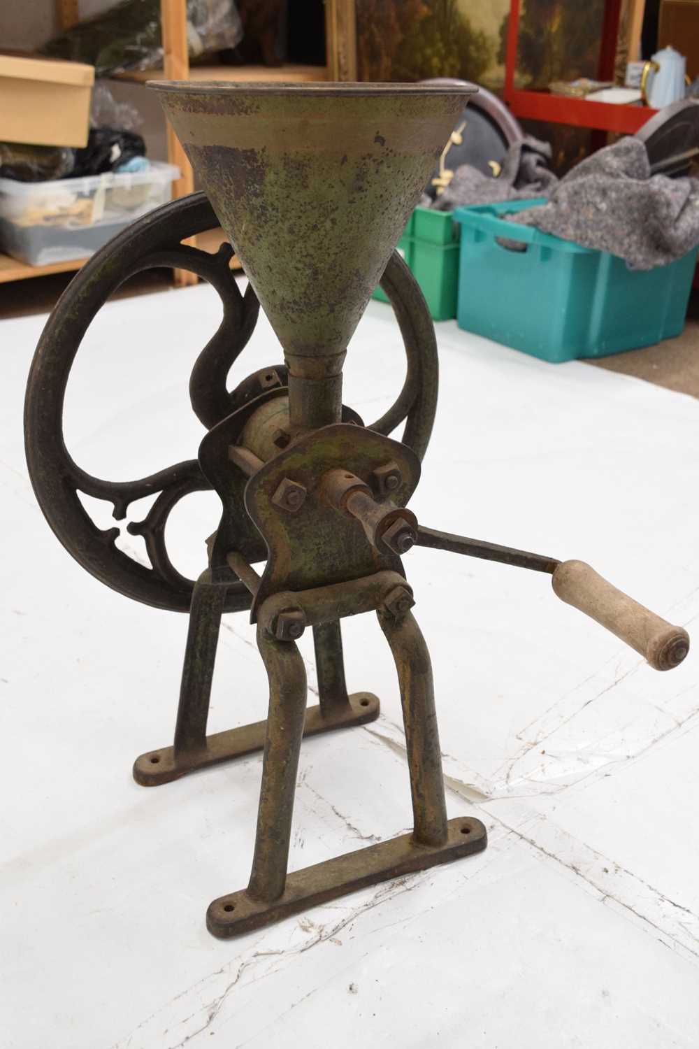 Late 19th century metal coffee grinder - Image 6 of 6