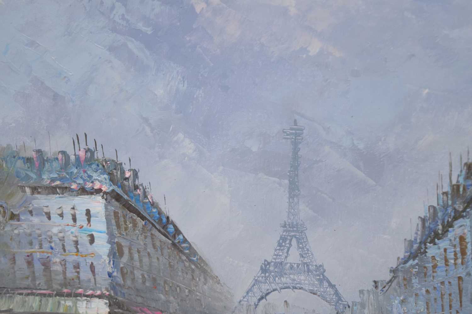 'Burnett' - Oil on canvas - Eiffel Tower - Image 6 of 9