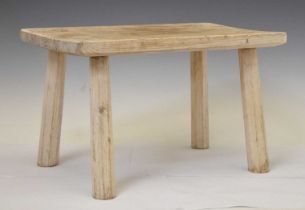Rustic four-legged pine stool