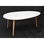 White pebble top coffee table
