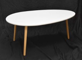 White pebble top coffee table