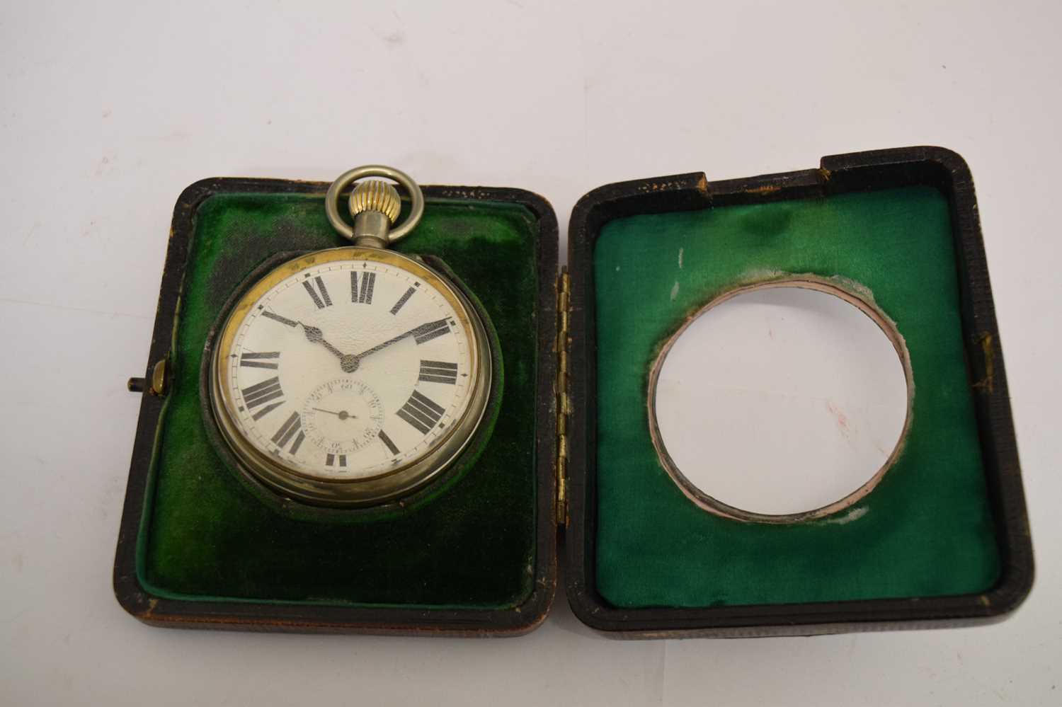 Goliath pocket watch with desk stand, and a desk clock - Bild 5 aus 9