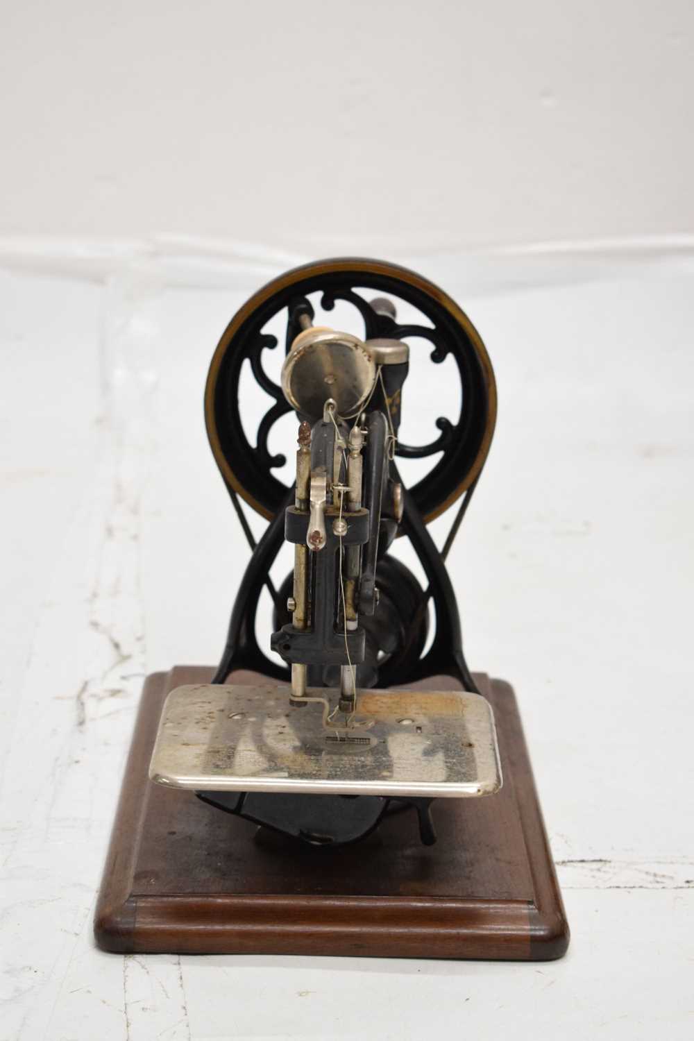 Late 19th century Willcox & Gibbs C-frame hand-cranked sewing machine - Image 5 of 9