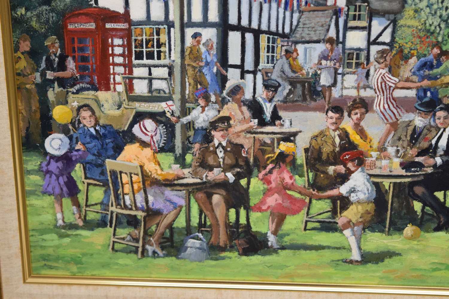 Alan King (1946-2013) - Oil on canvas - 'In The Mood For Celebrations' - Image 6 of 8