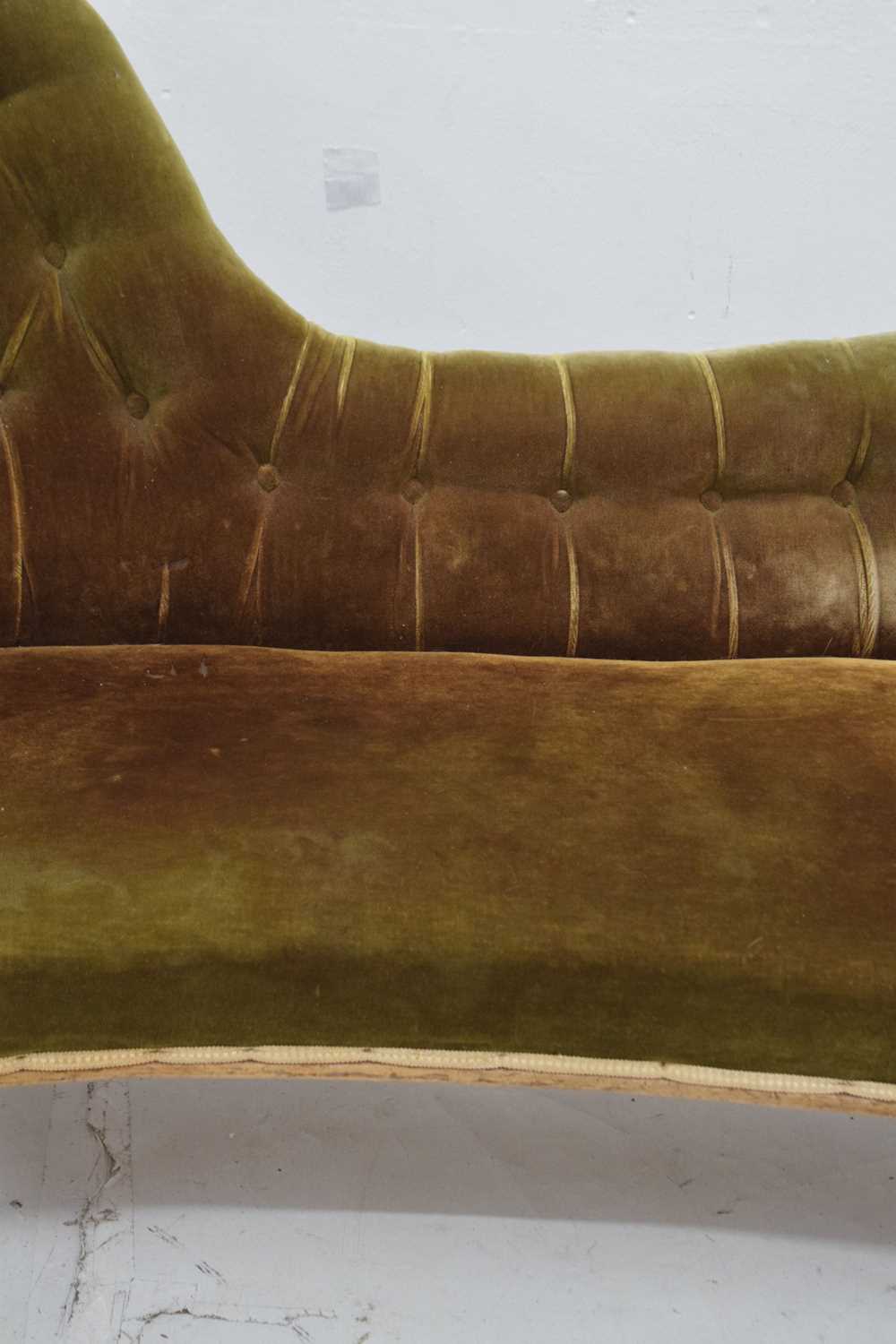 Victorian button back chaise longue - Image 3 of 8