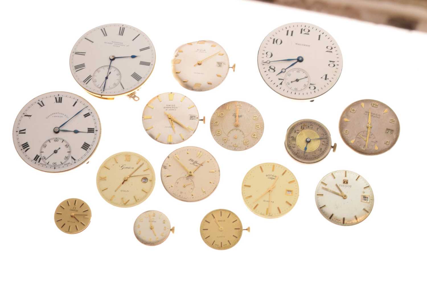 Assorted pocket and wrist watch movements to include Omega and Waltham - Image 8 of 8