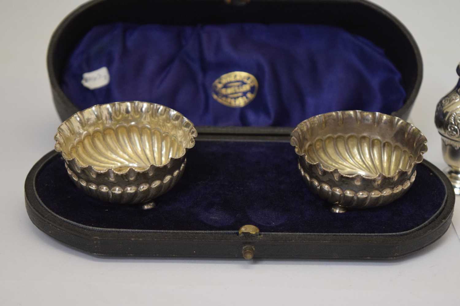 Cased pair of late Victorian salts - Image 7 of 11