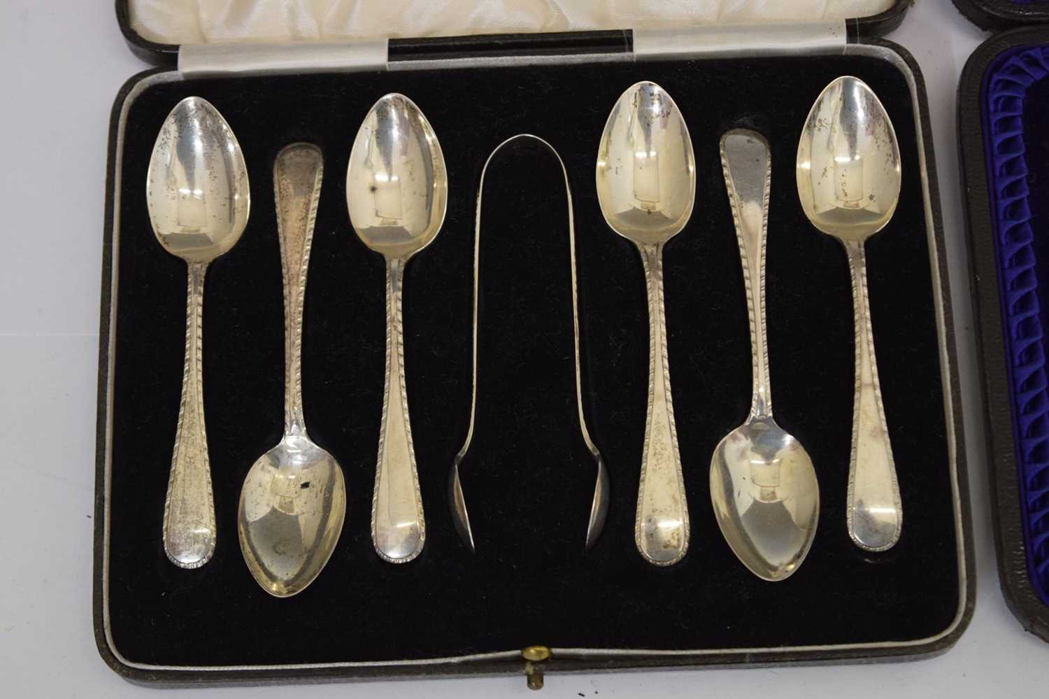 Three cased silver teaspoon sets - Image 3 of 14