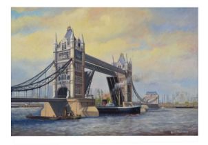 David Hall - Oil on canvas - Tower Bridge