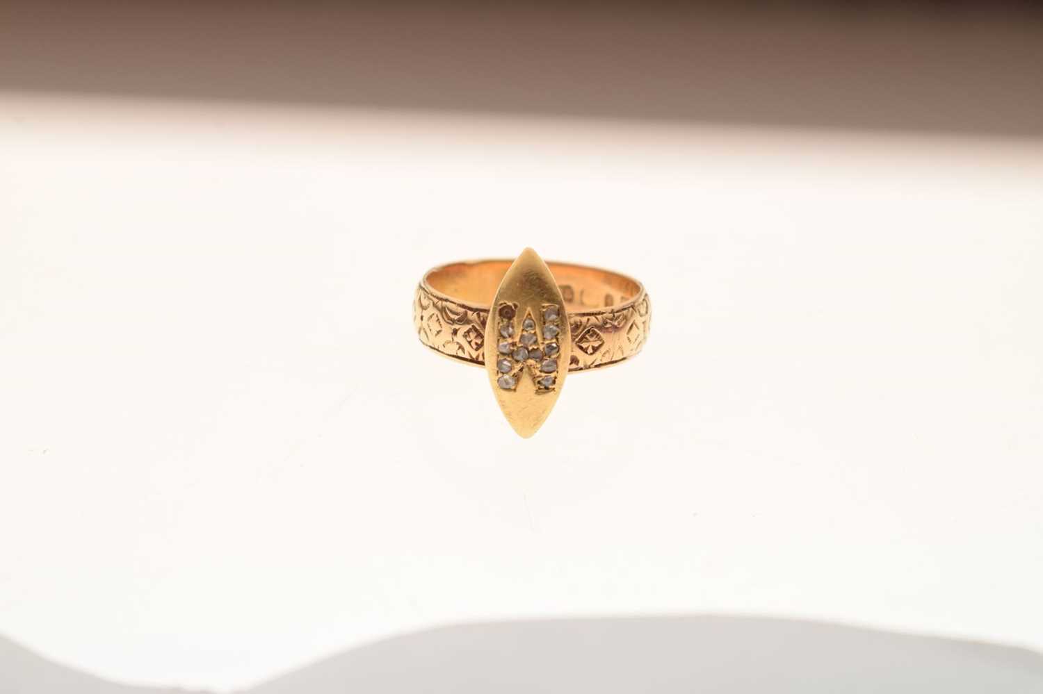 19th century diamond 18ct yellow gold ring - Image 6 of 6