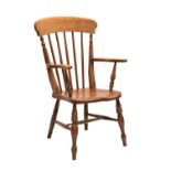 Late Victorian lath-back kitchen chair