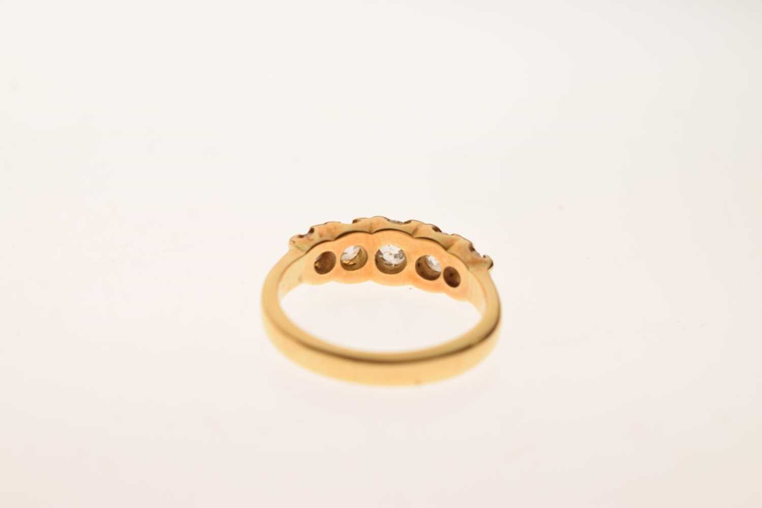 Diamond 18ct yellow gold ring - Bild 3 aus 6