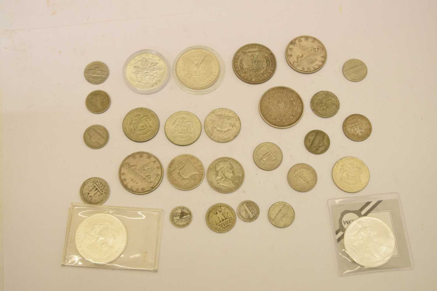 Quantity of mainly American and Canadian silver coinage - Image 2 of 5