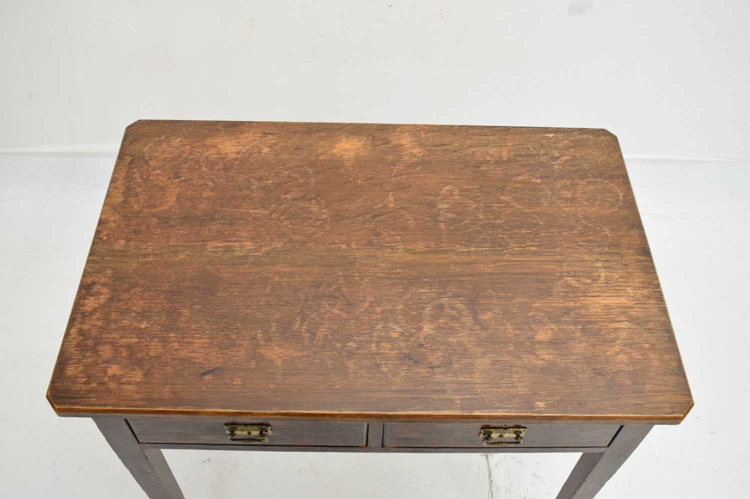 Early 19th century mahogany two-drawer side table - Image 3 of 7