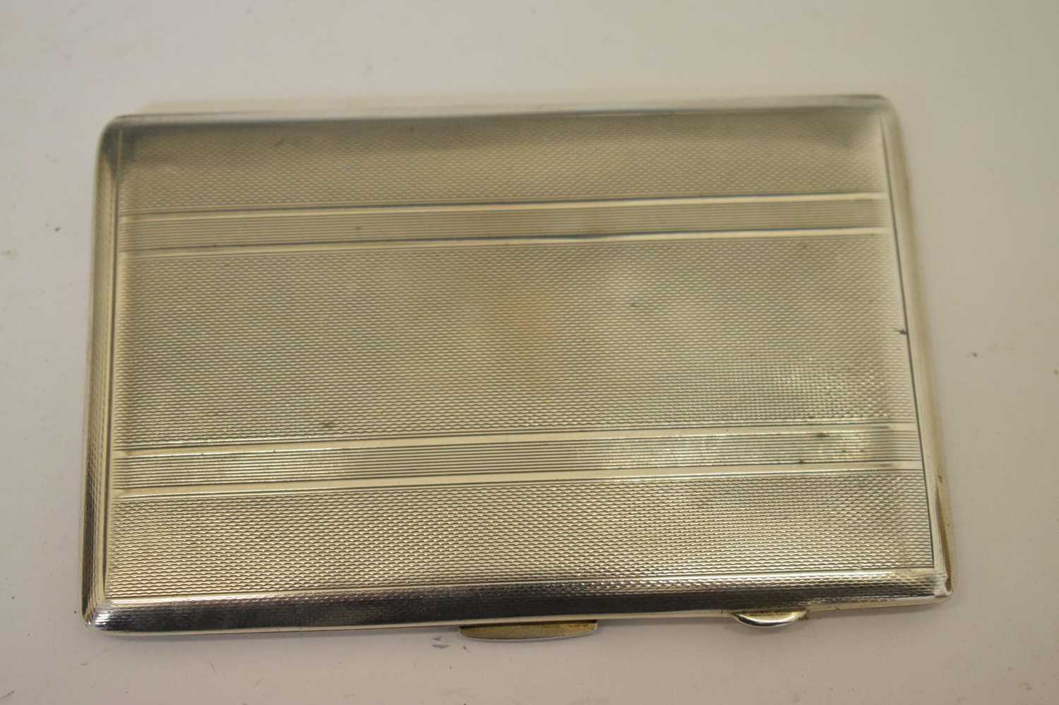 Four silver cigarette cases - Image 3 of 17