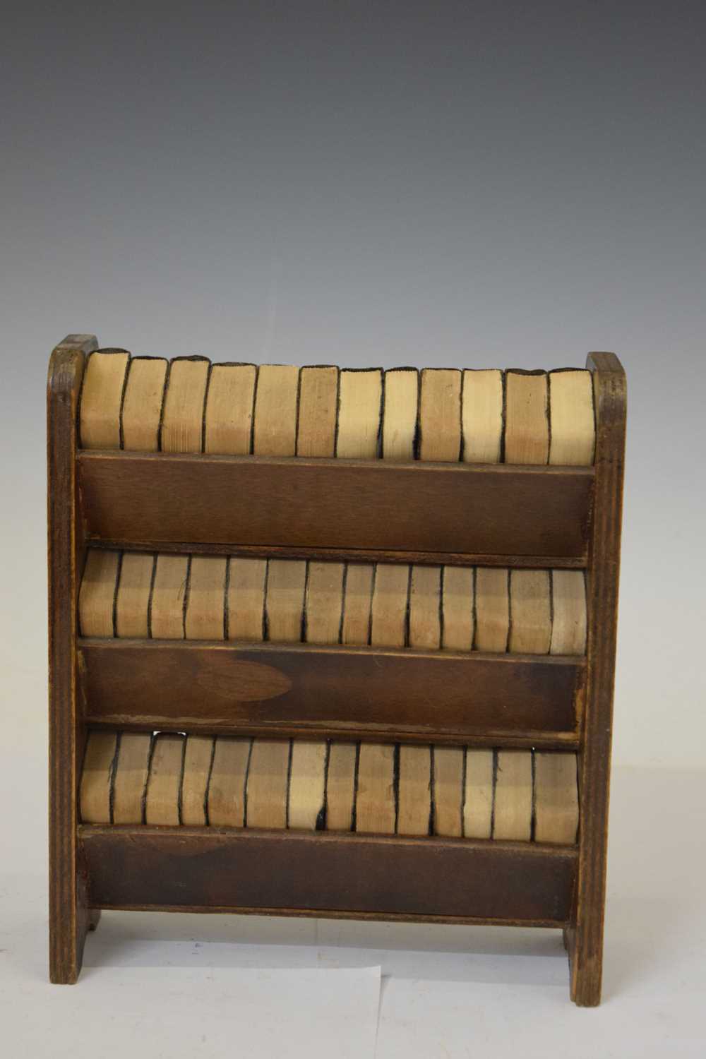 Works of William Shakespeare forty miniature volumes with miniature bookcase, circa 1930 - Image 5 of 7