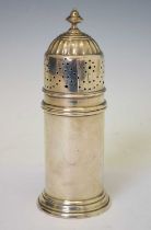 George VI silver 'lighthouse' sugar sifter