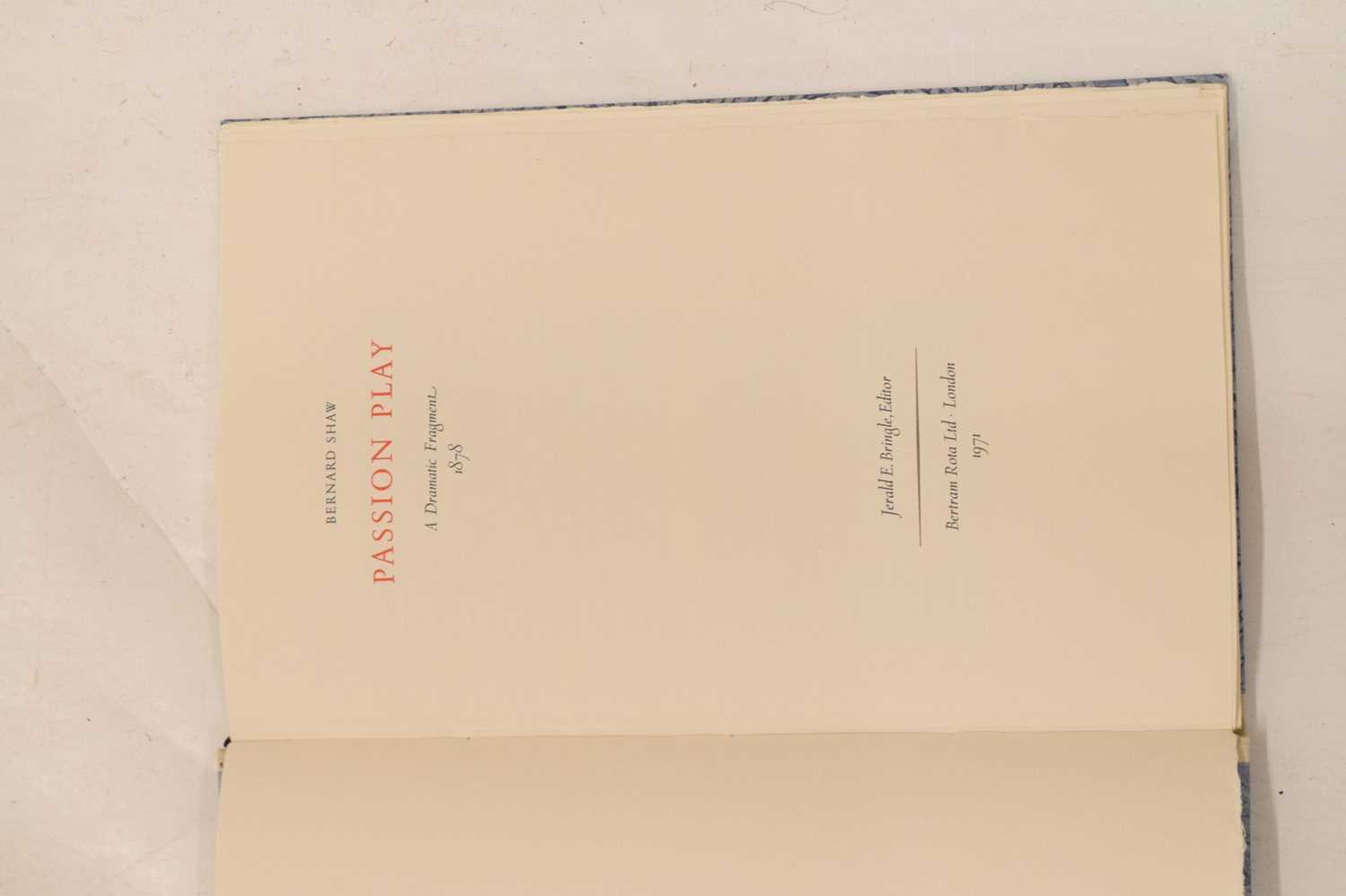 Bernard Shaw - 'Passion Play, A Dramatic Fragment' - Limited first edition 1971 - Image 4 of 8