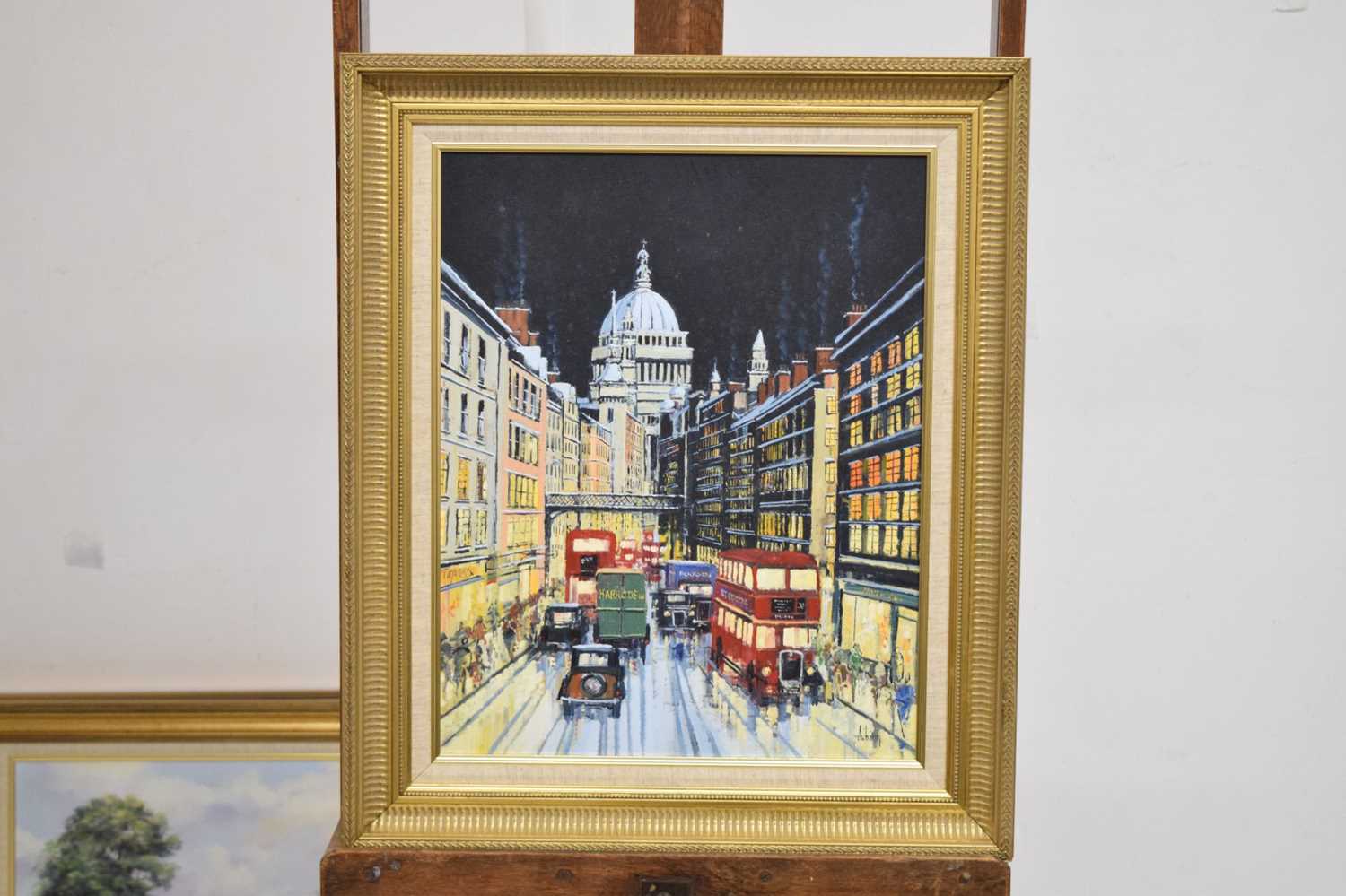 Alan King (1946-2013) - Oil on canvas - 'London Impressions', towards St. Pauls - Image 8 of 9