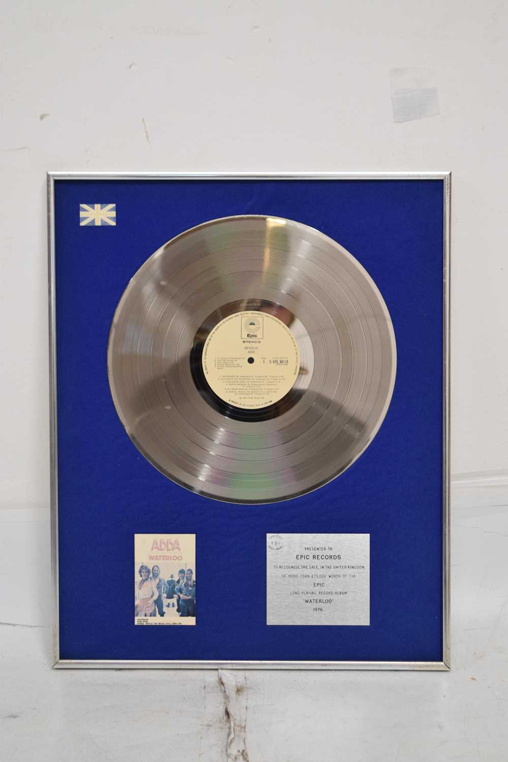 Abba 'Waterloo' platinum disc, 1976, together with a photographic print - Image 12 of 12