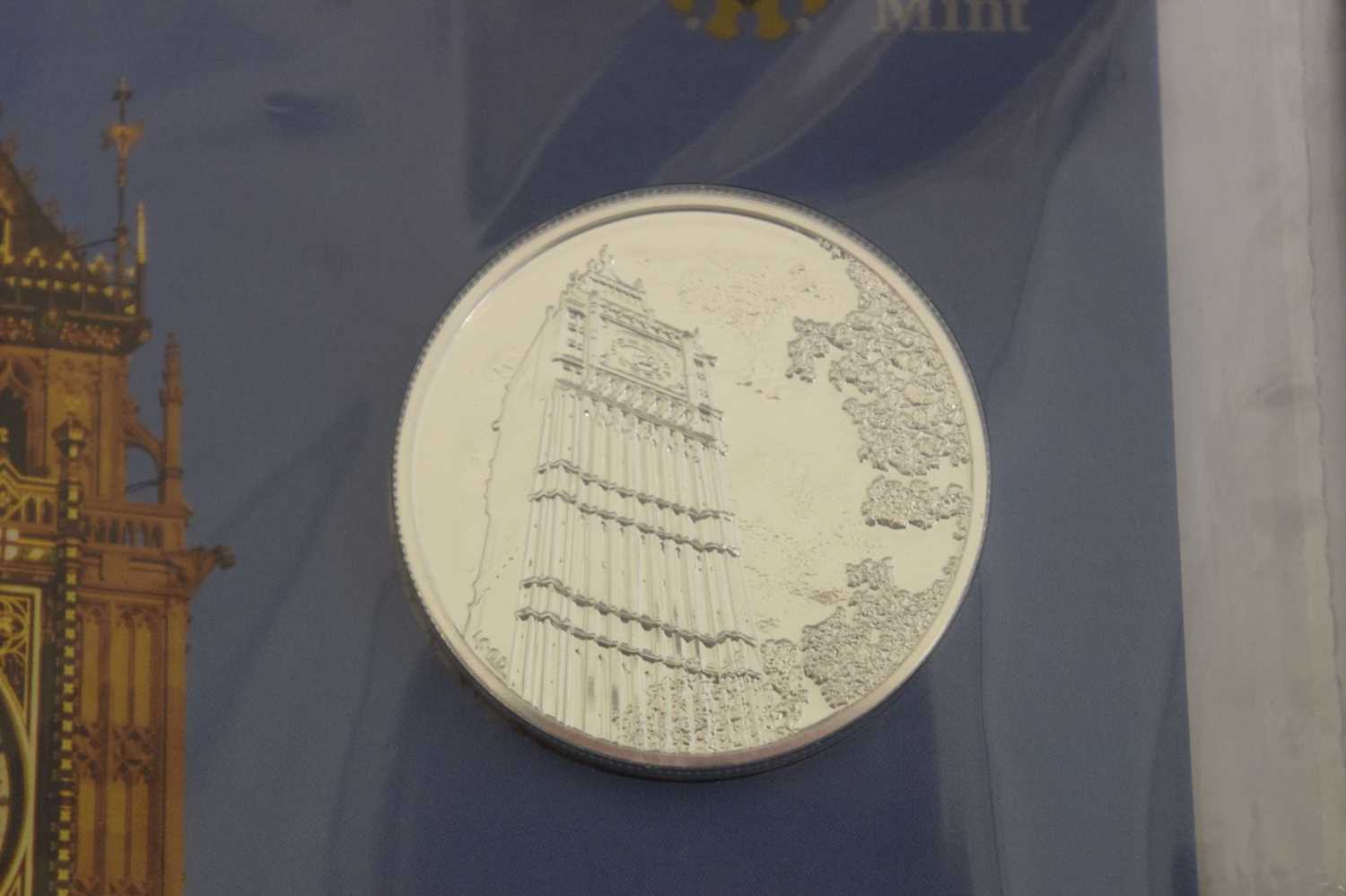 Two Royal Mint Elizabeth II UK fine silver £100 Coins, 2015 - Image 4 of 5