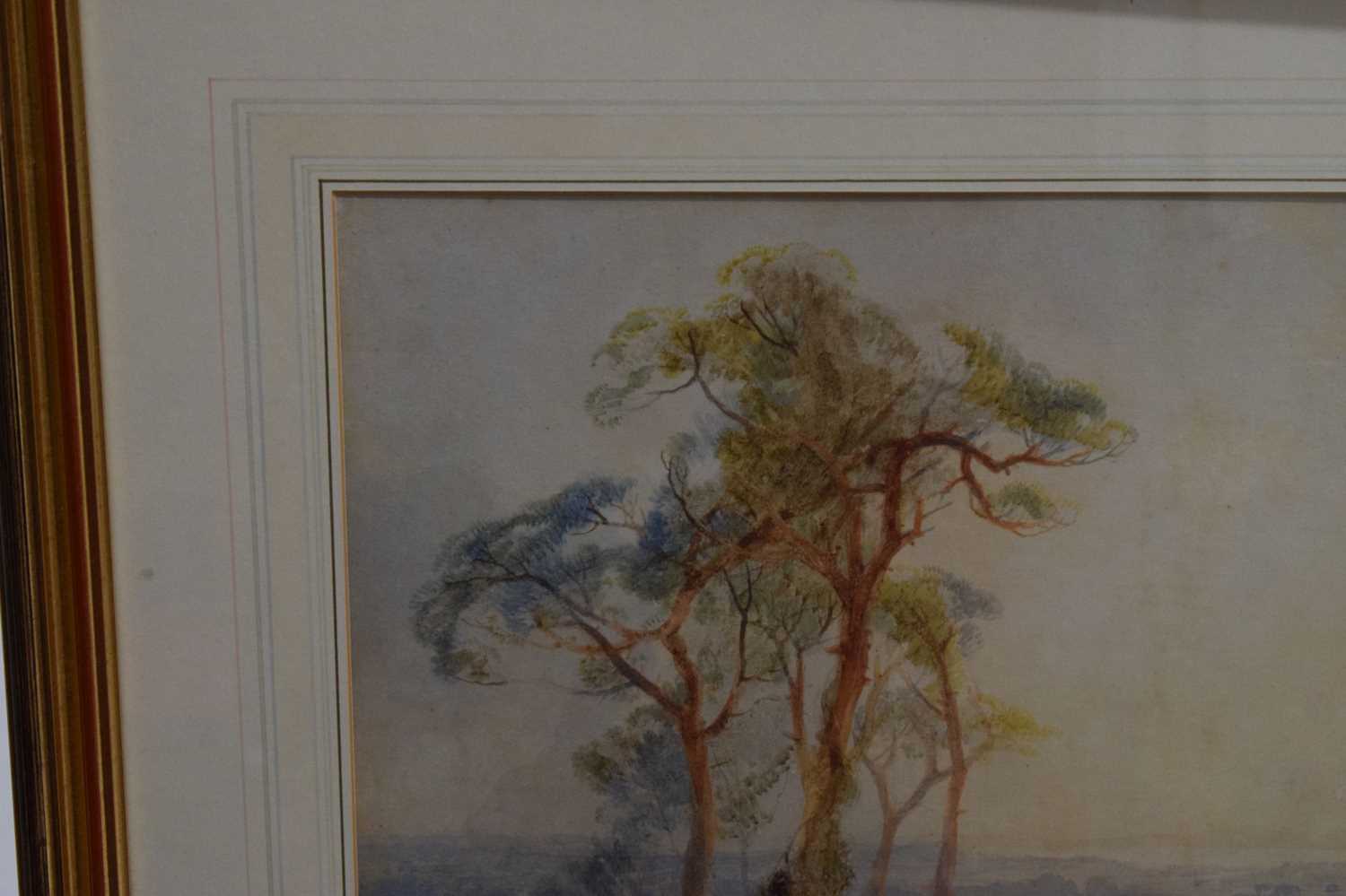 James Baker Pyne (1800-1870) - Watercolour - 'Westward evening view’ - Image 2 of 13