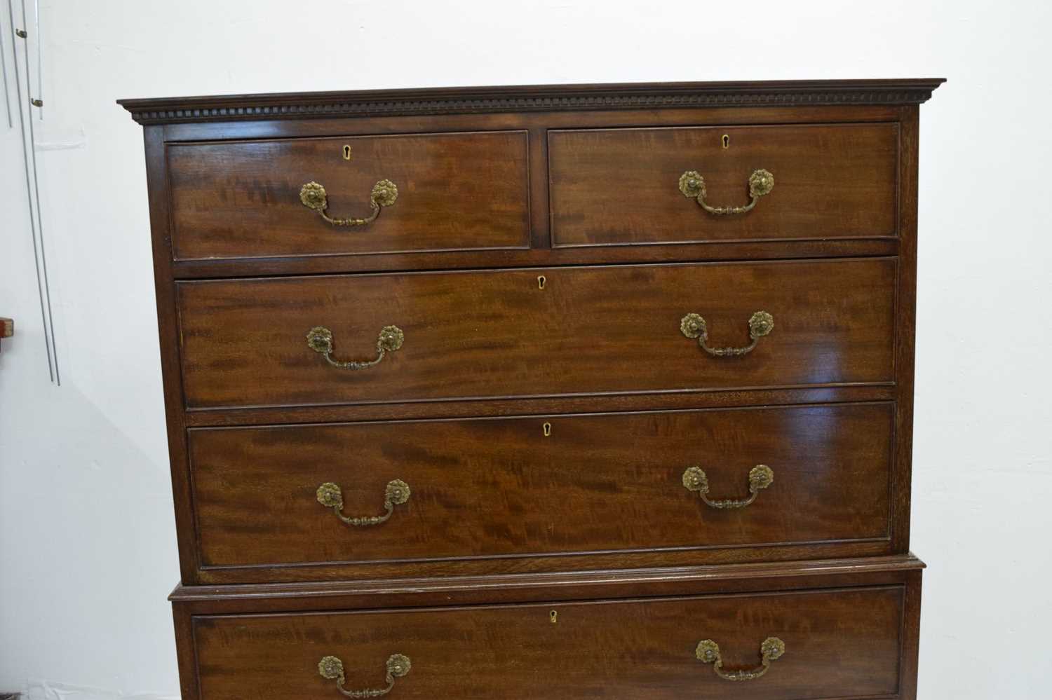 Early 20th century mahogany chest-on-chest or tallboy - Image 3 of 13