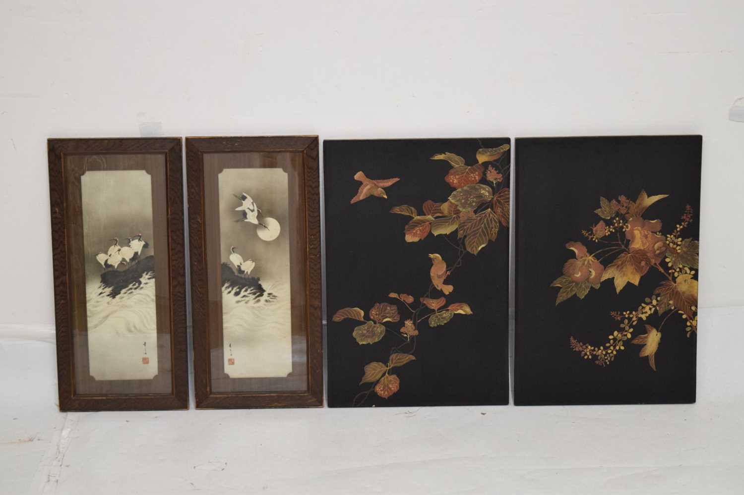 Early 20th century Japanese folding table screen with view of Mount Fuji - Image 23 of 33