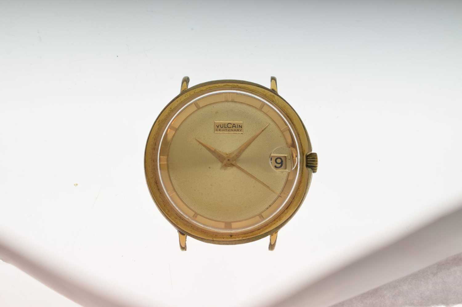 Vulcain Centenary - Gentleman's vintage gold plated watch head - Image 9 of 9