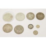 Quantity of silver coinage to include Maria Theresa thalers, etc