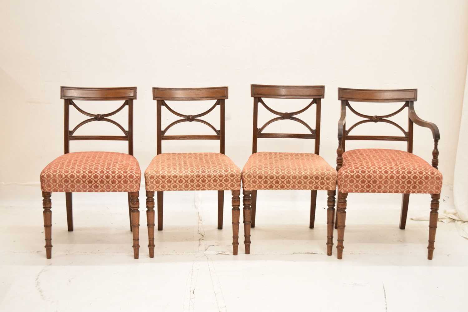 Set of eight 19th century mahogany dining chairs - Image 10 of 14