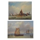 Pair of 19th century style maritime studies