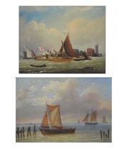 Pair of 19th century style maritime studies