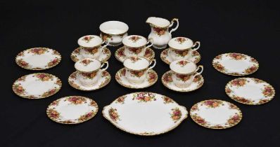 Royal Albert 'Old Country Roses' tea set for six persons