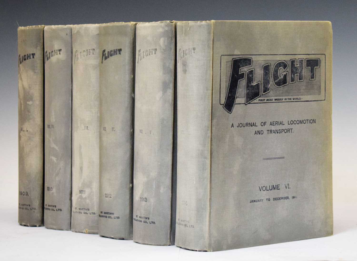 'Flight, First Aero Weekly in the World, A Journal of Aerial Locomotion and Transport', Volumes I-VI