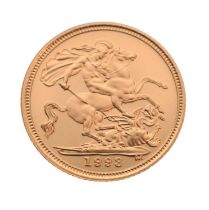 Royal Mint - Elizabeth II proof gold half sovereign, 1993