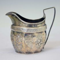 George III silver milk jug