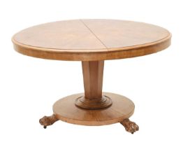Early Victorian mahogany tilt-top breakfast or centre table