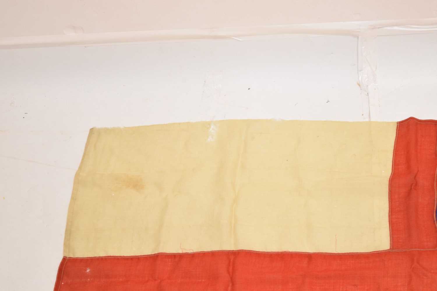 Second World War era cotton white Naval ensign - Image 7 of 10