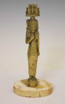 Cast brass figure of the Egyptian god Harpocrates / Horus