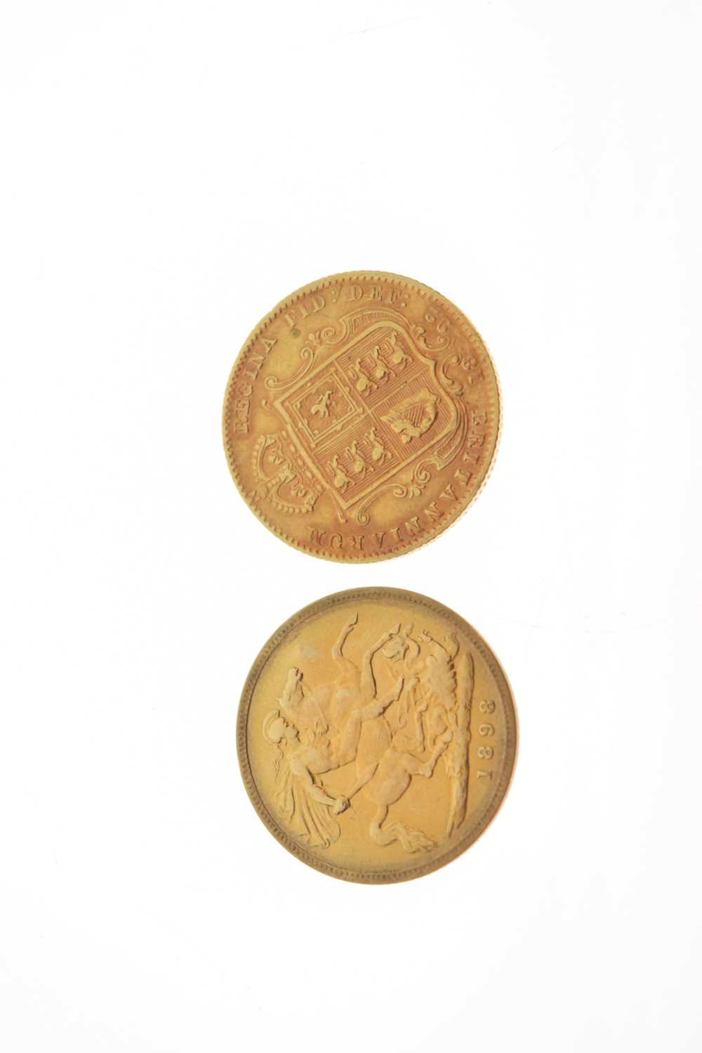 Two Queen Victoria gold half sovereigns, 1892 and 1898 - Image 4 of 5