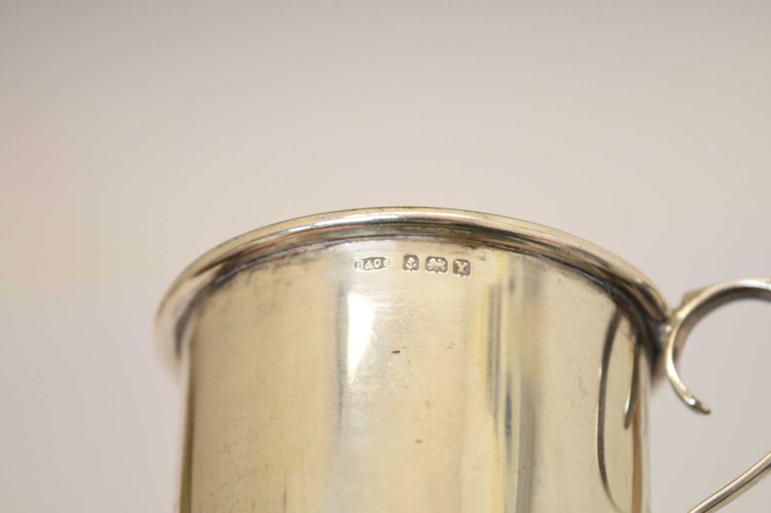 Two silver mugs, and an Edward VII silver mounted prayer book - Image 6 of 8