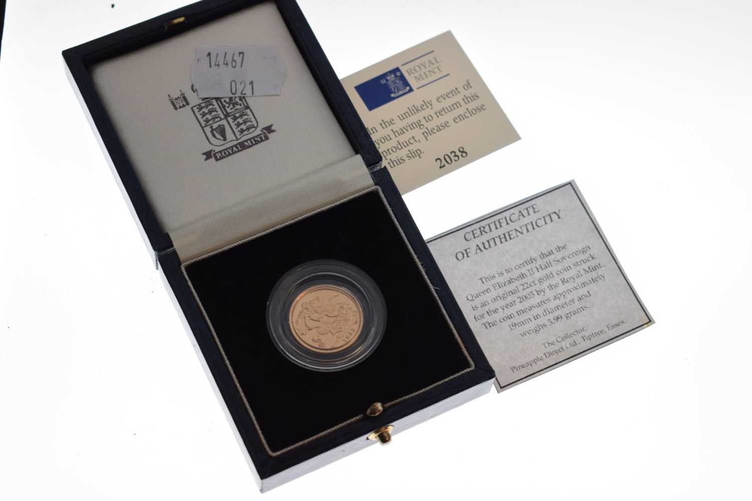 Royal Mint - Elizabeth II proof gold half sovereign, 1993 - Image 4 of 5