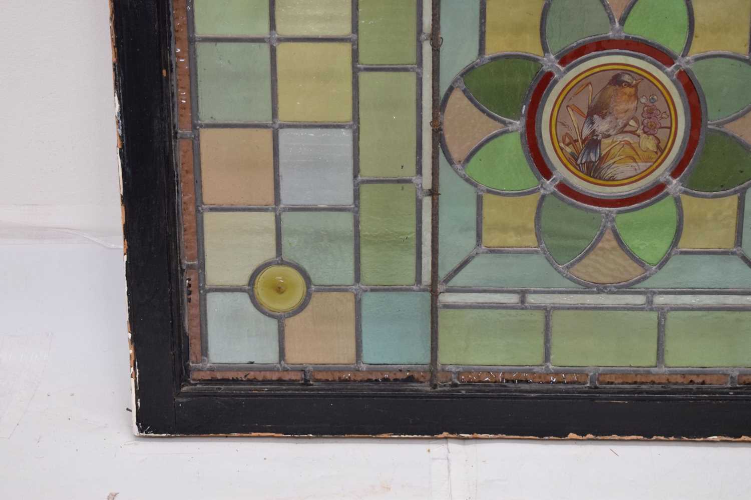 Late Victorian stained and painted glass window - Image 9 of 10