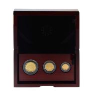 Royal Mint Elizabeth II Britannia three-coin gold proof set, 2021